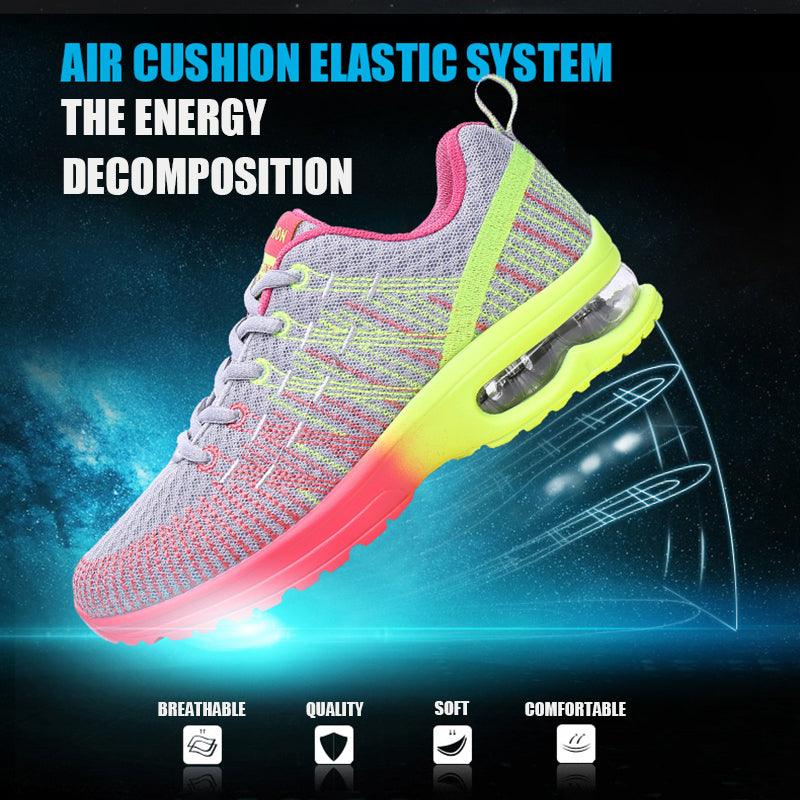 Fashion Women Lightweight Running Outdoor Sports Breathable Mesh Lace Up Sneakers