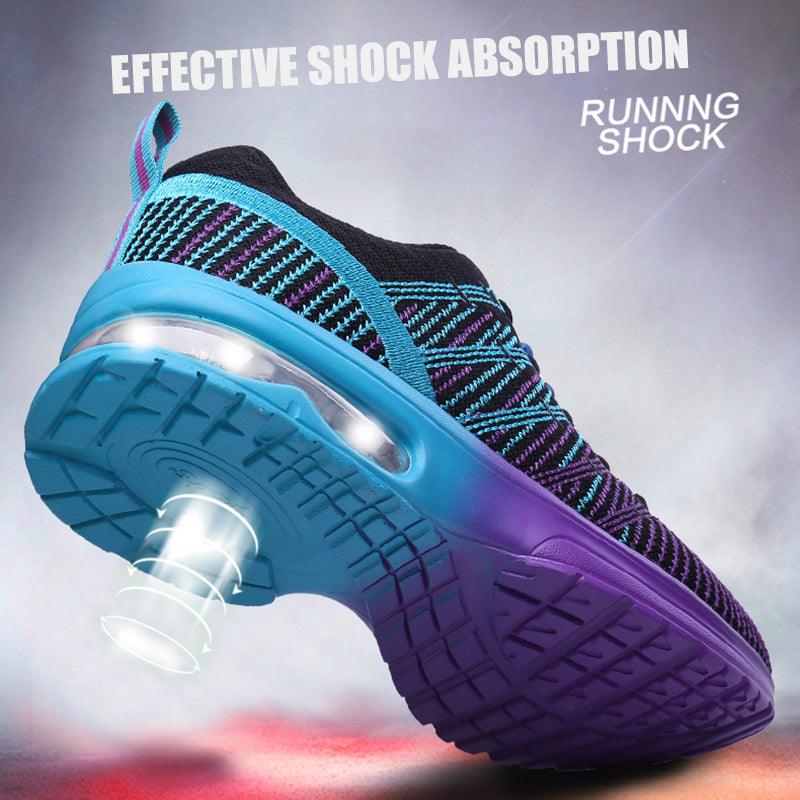 Fashion Women Lightweight Running Outdoor Sports Breathable Mesh Lace Up Sneakers