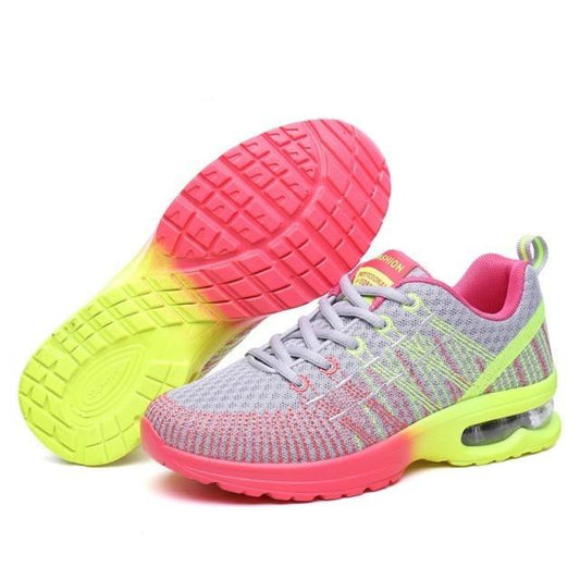 Fashion Women Lightweight Running Outdoor Sports Breathable Mesh Lace Up Sneakers