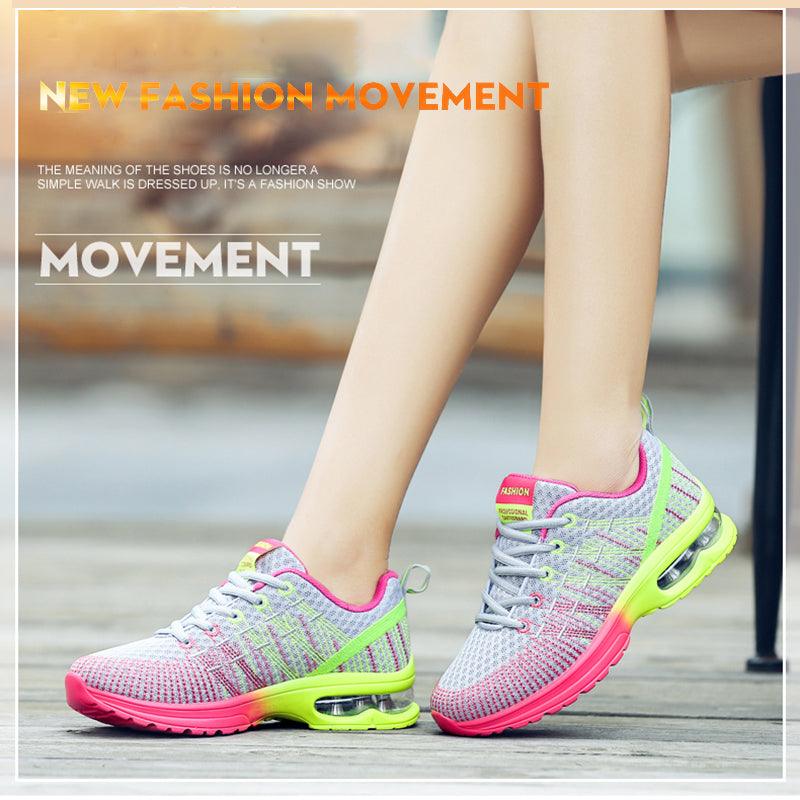 Fashion Women Lightweight Running Outdoor Sports Breathable Mesh Lace Up Sneakers