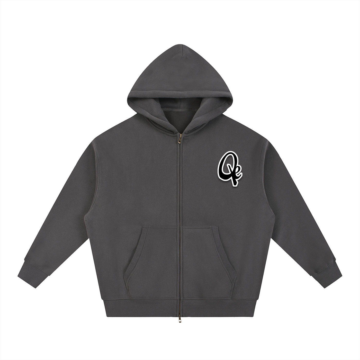 QE Essential Oversized Fleece Boxy Hoodie