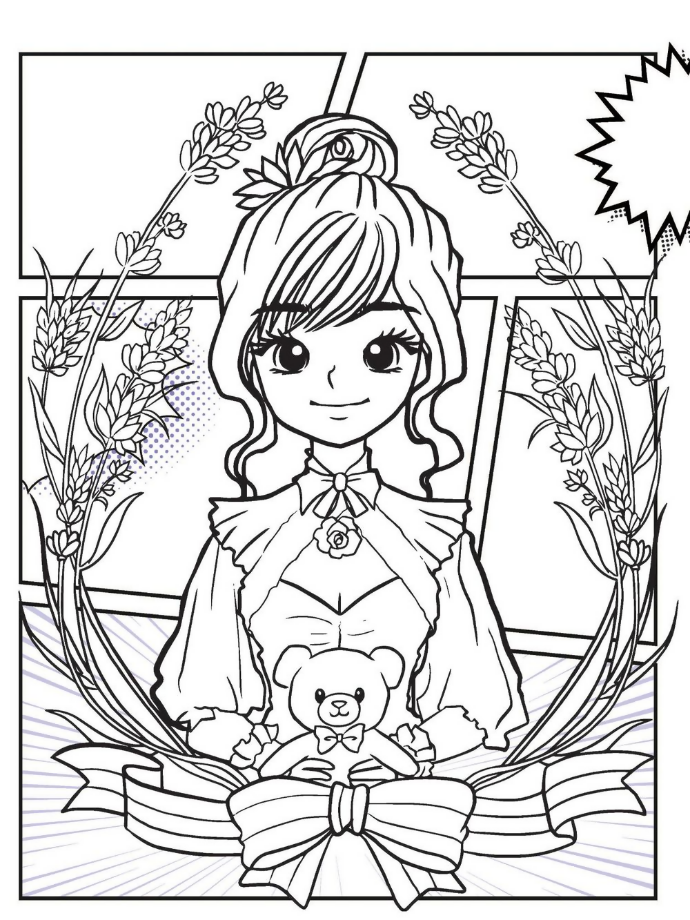 Dreamland Publications Colour Your Own Manga Book 3 With Free Manga Colouring Poster For Kids