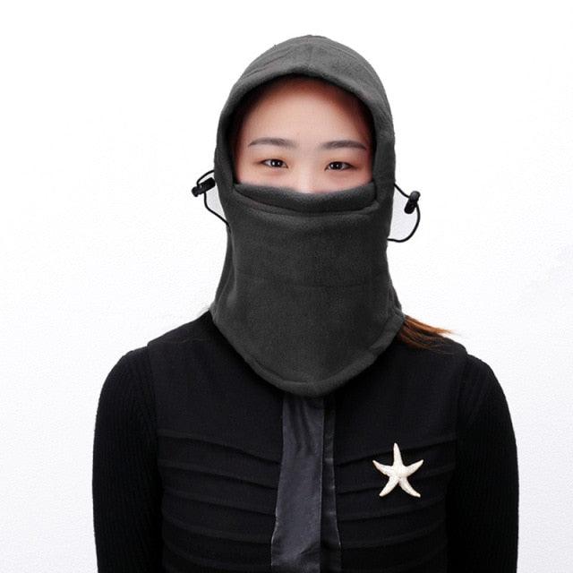 Fleece Plush Balaclava Winter Scarf Hat