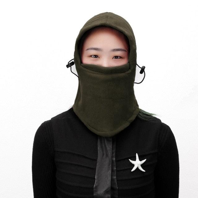Fleece Plush Balaclava Winter Scarf Hat