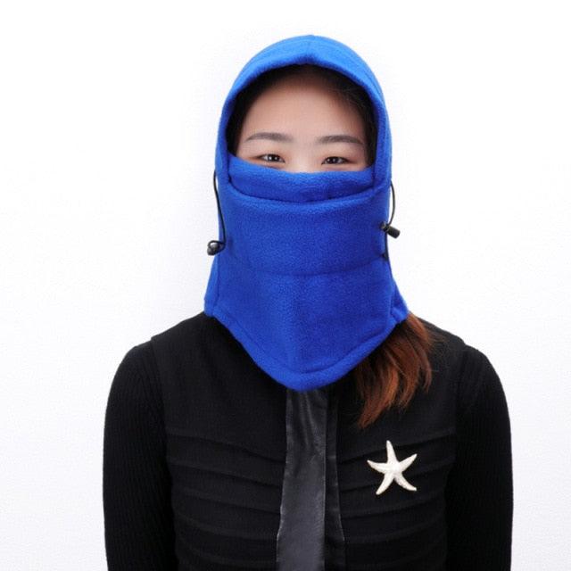 Fleece Plush Balaclava Winter Scarf Hat
