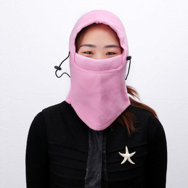 Fleece Plush Balaclava Winter Scarf Hat