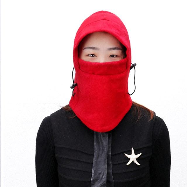 Fleece Plush Balaclava Winter Scarf Hat