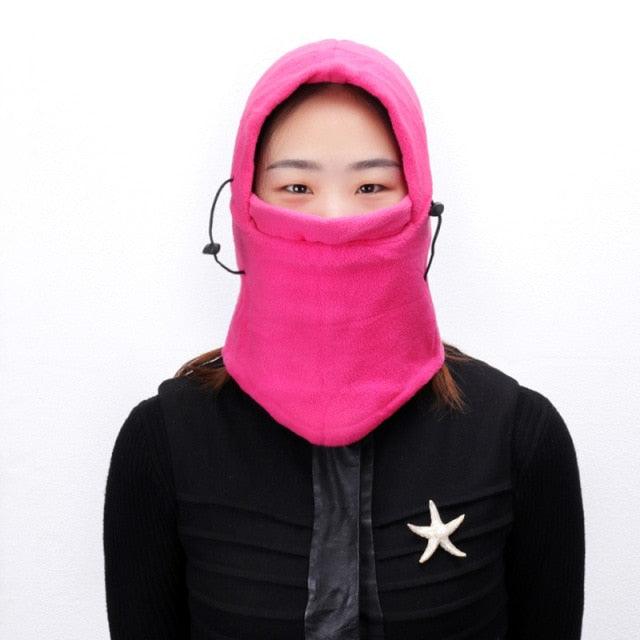 Fleece Plush Balaclava Winter Scarf Hat