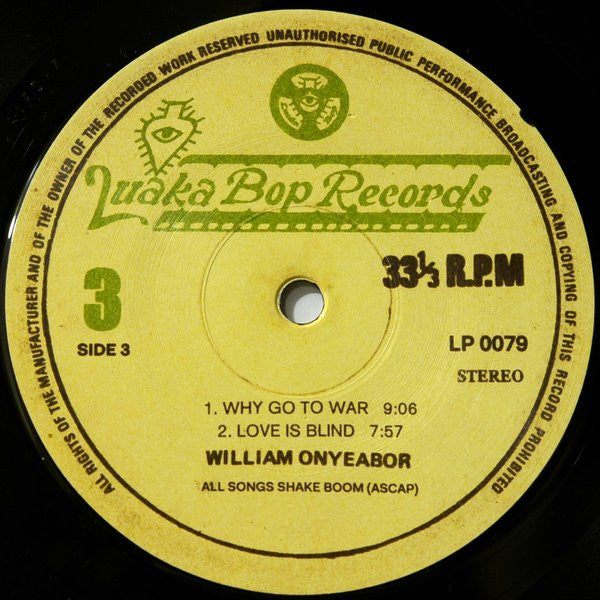 Who Is William Onyeabor? (3xVINYL) | Mint (M) Mint (M)