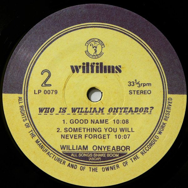 Who Is William Onyeabor? (3xVINYL) | Mint (M) Mint (M)