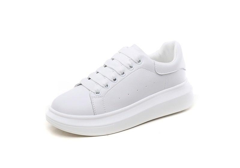 Genuine Leather Women Platform Autumn Fashion Sports Walking Sneakers