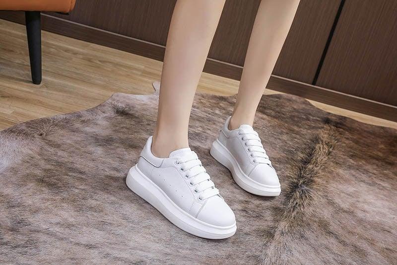 Genuine Leather Women Platform Autumn Fashion Sports Walking Sneakers