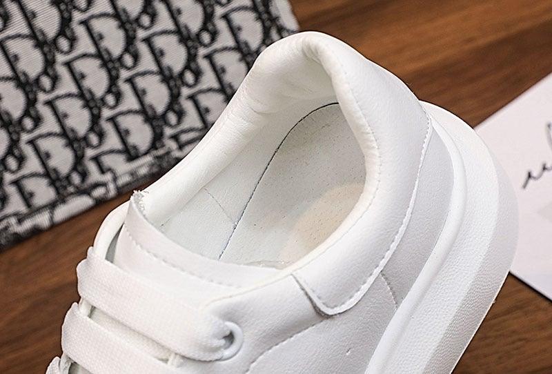 Genuine Leather Women Platform Autumn Fashion Sports Walking Sneakers