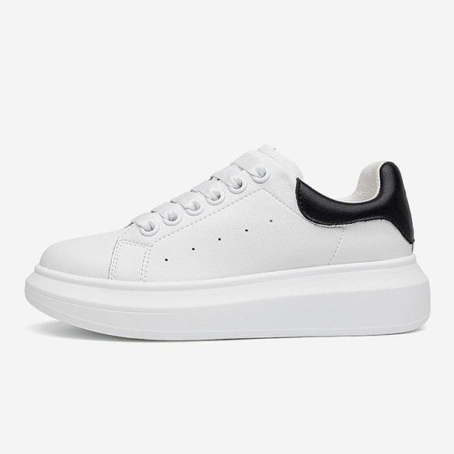 Genuine Leather Women Platform Autumn Fashion Sports Walking Sneakers
