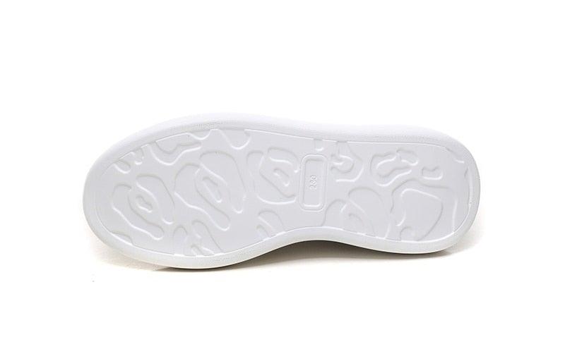 Genuine Leather Women Platform Autumn Fashion Sports Walking Sneakers
