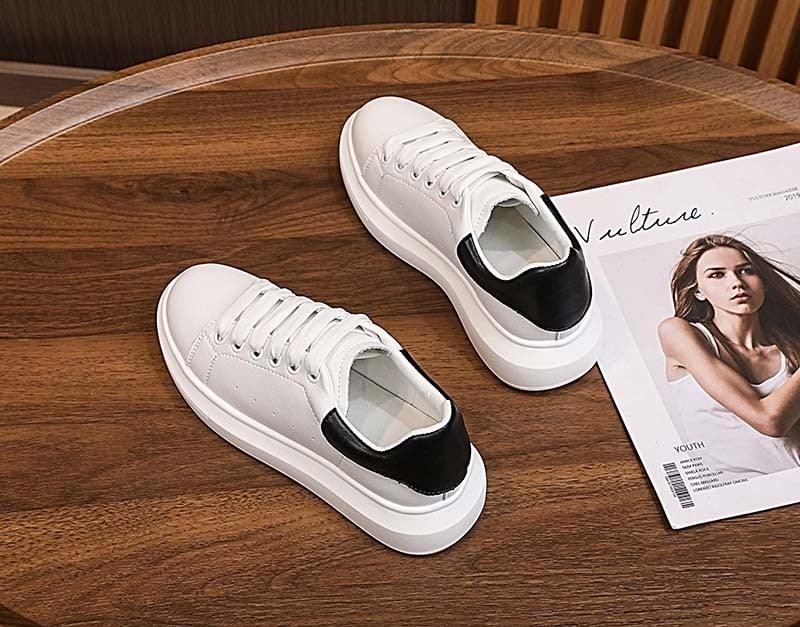 Genuine Leather Women Platform Autumn Fashion Sports Walking Sneakers