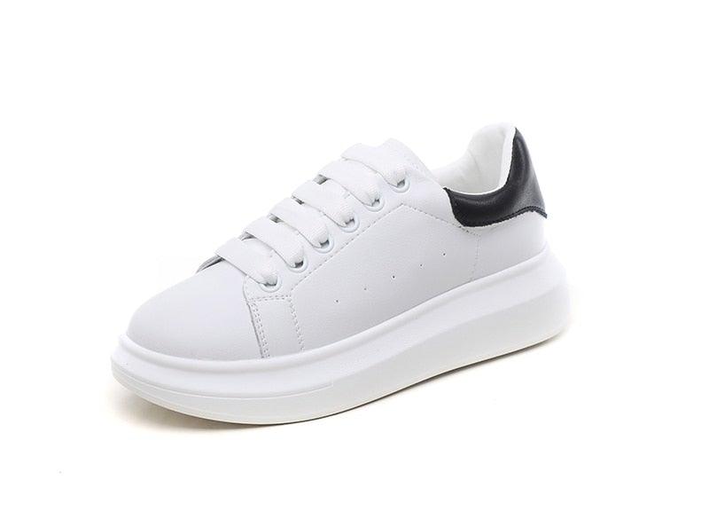 Genuine Leather Women Platform Autumn Fashion Sports Walking Sneakers