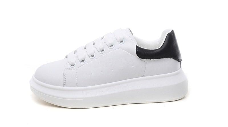 Genuine Leather Women Platform Autumn Fashion Sports Walking Sneakers