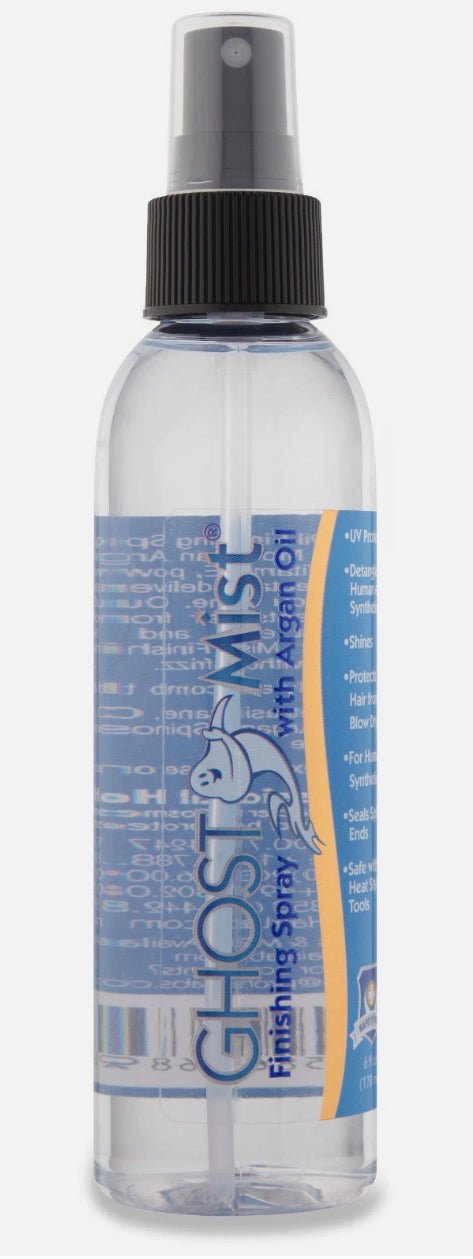 Ghost Mist Argan Oil Finishing Hairspray - Anti Frizz and Smoothing With Heat Protectant - Textute Styling Hair Gloss for Hairpiece and Wigs (6oz)
