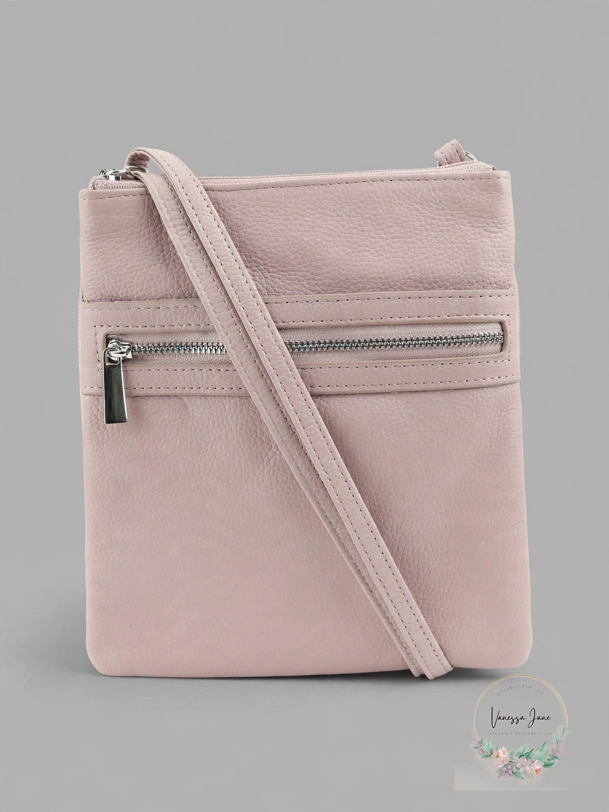 Giani Bernini Purple Leather Crossbody Handbag Purse