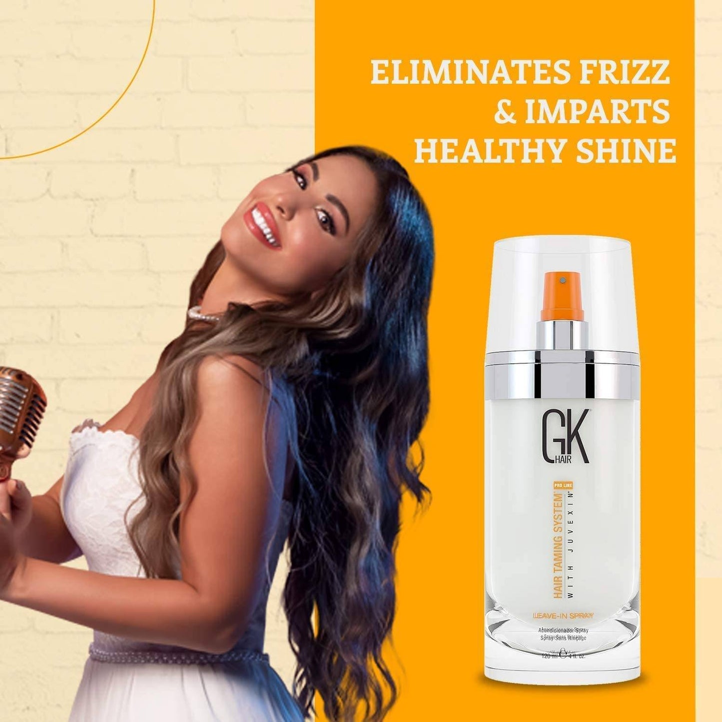 GK HAIR Global Keratin Leave In Conditioner Hair Spray (4 Fl Oz