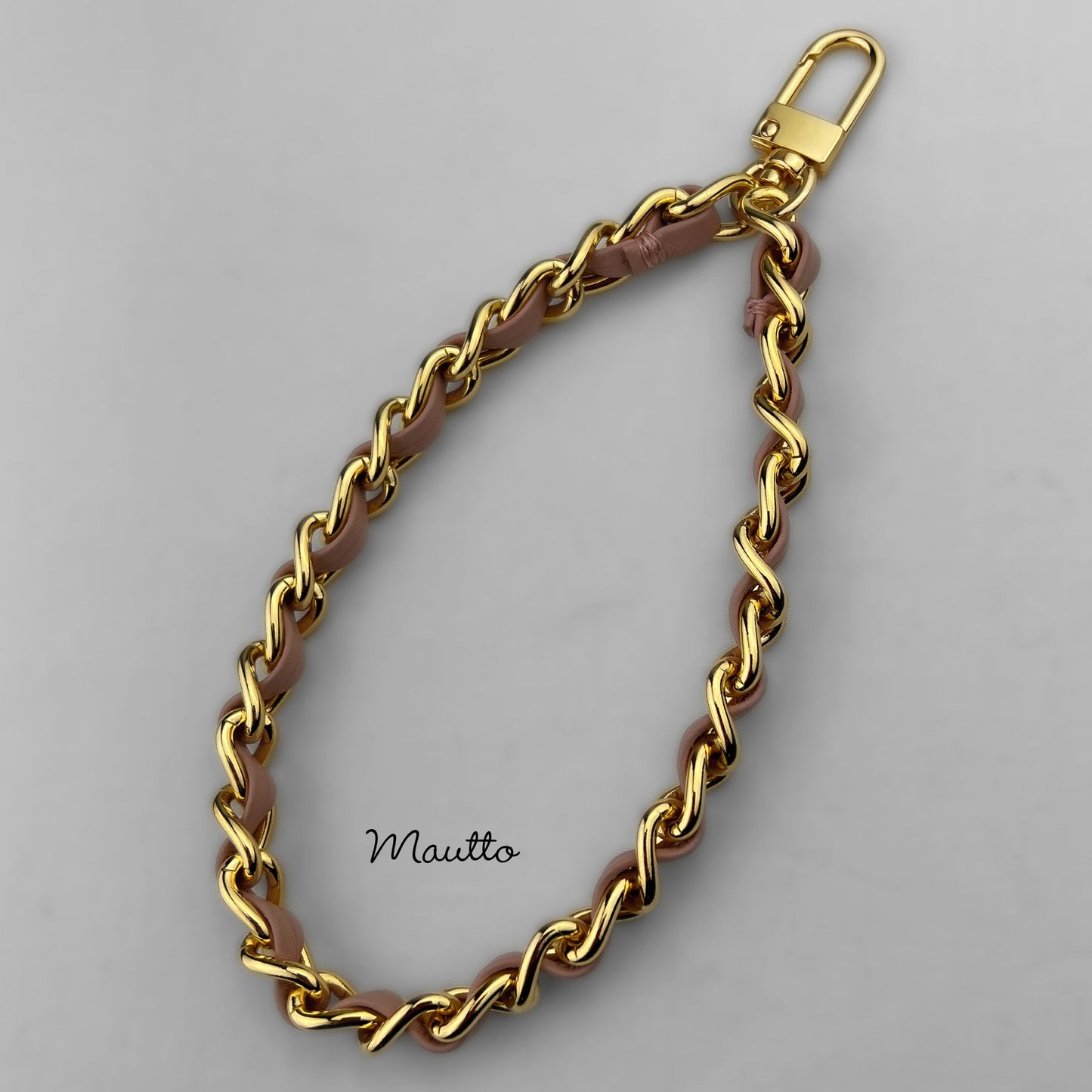 Luxury Wrist Strap for WOC, Clutch, SLGs, Wallet, Keys - Genuine Leather Woven-in by Hand
