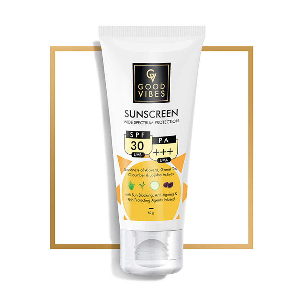 Good Vibes Wide Spectrum Protection Sunscreen with SPF 30 PA +++