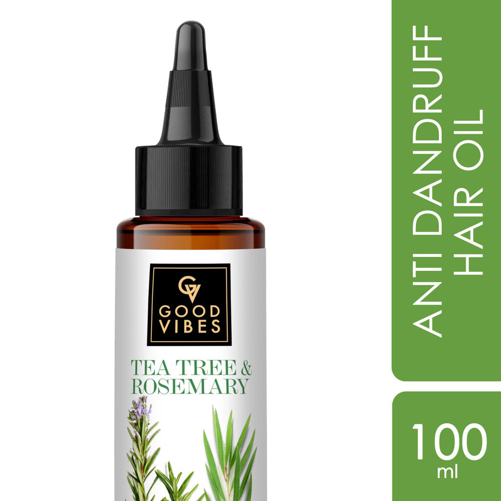 Good Vibes Tea Tree & Rosemary Anti Dandruff Hair Oil