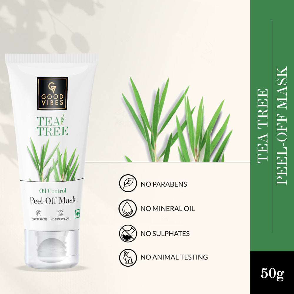 Good Vibes Tea Tree Oil Control Peel Off Mask