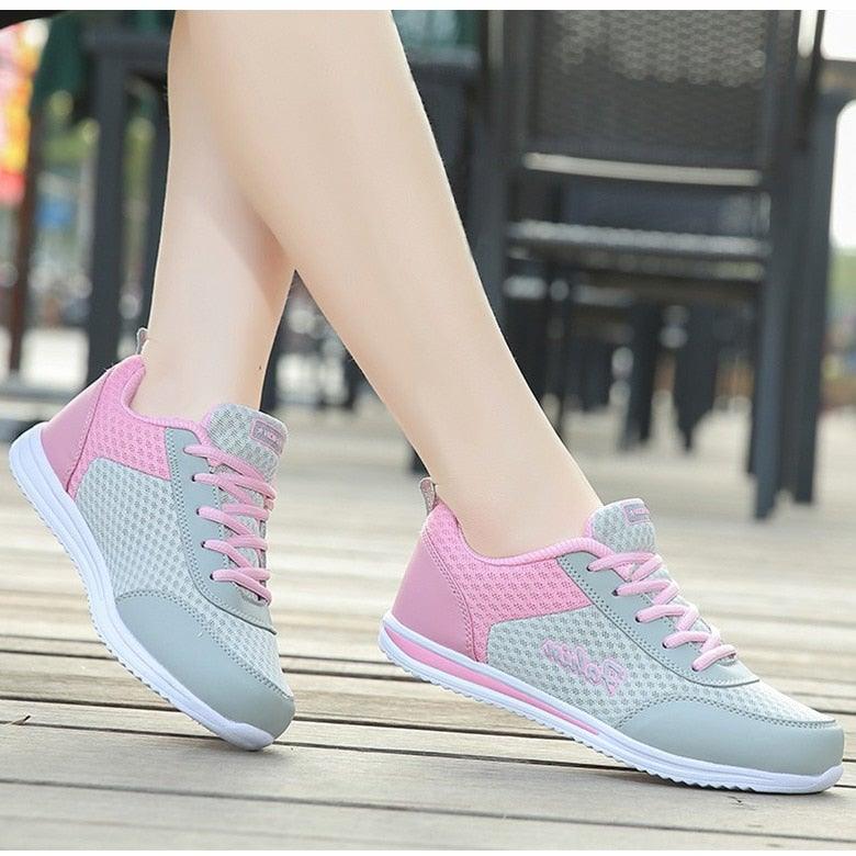 Spring Summer Breathable Women Casual Trainers Running Sneakers