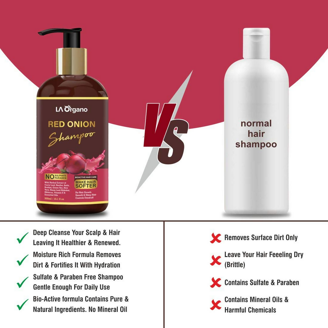 LA Organo Red Onion Hair Shampoo