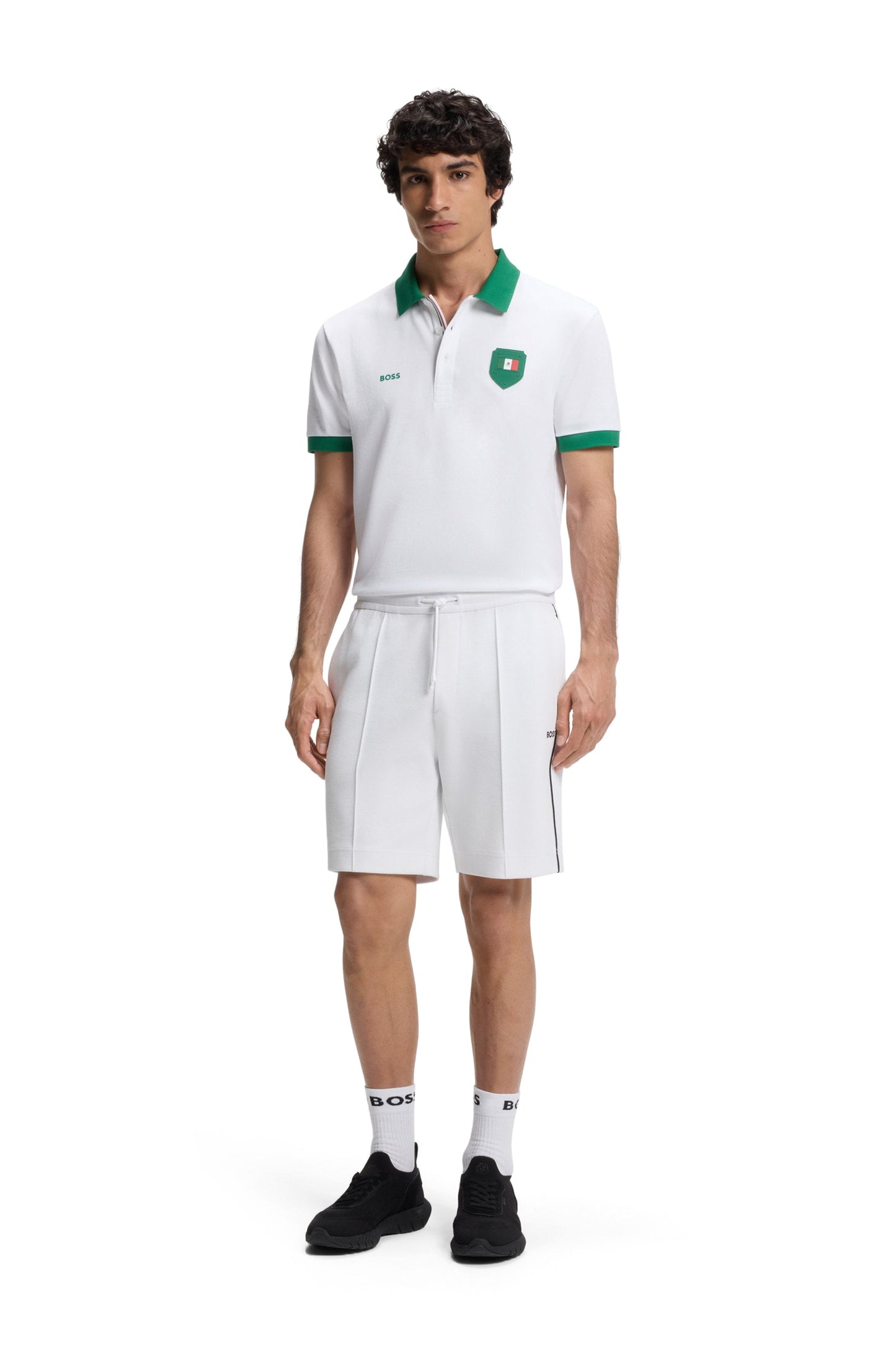 Boss Green Mexico Polo - White