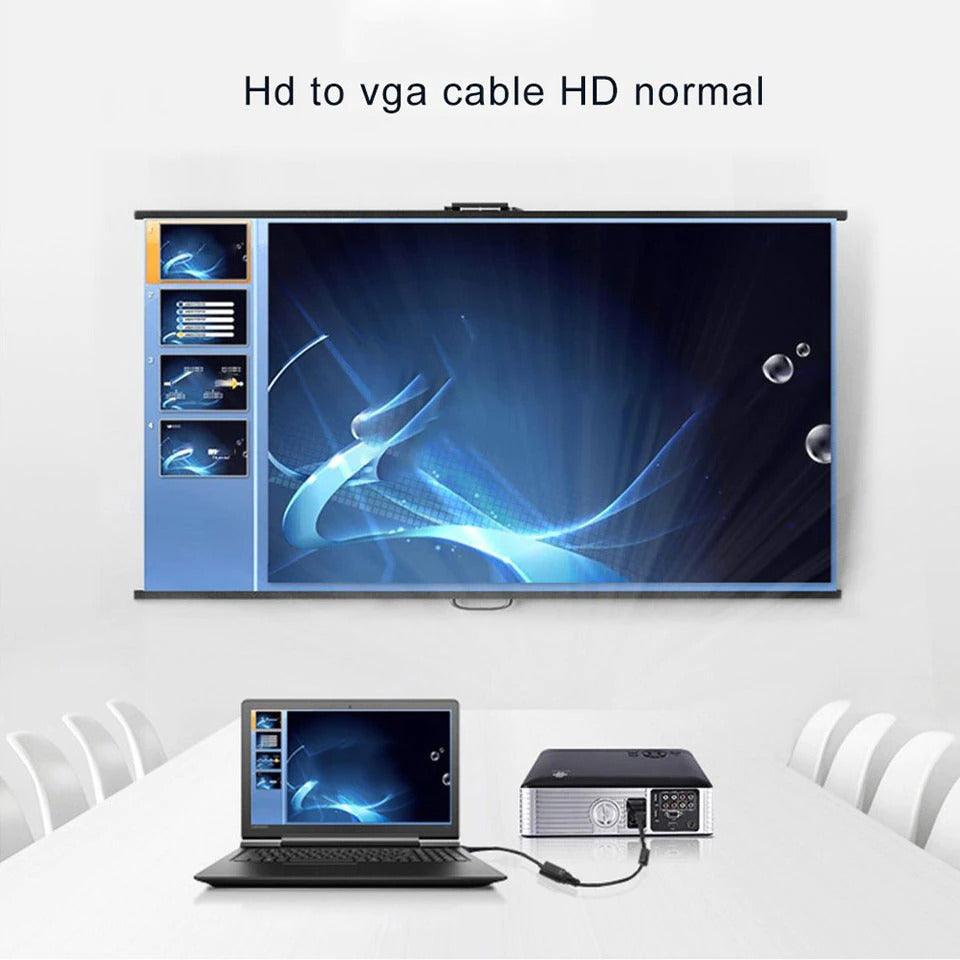 HD 1080P HDMI Compatible To VGA Adapter Converter Cable Gold-Plated HDMI to VGA Adapter For Laptop TV To Projector Display HDTV