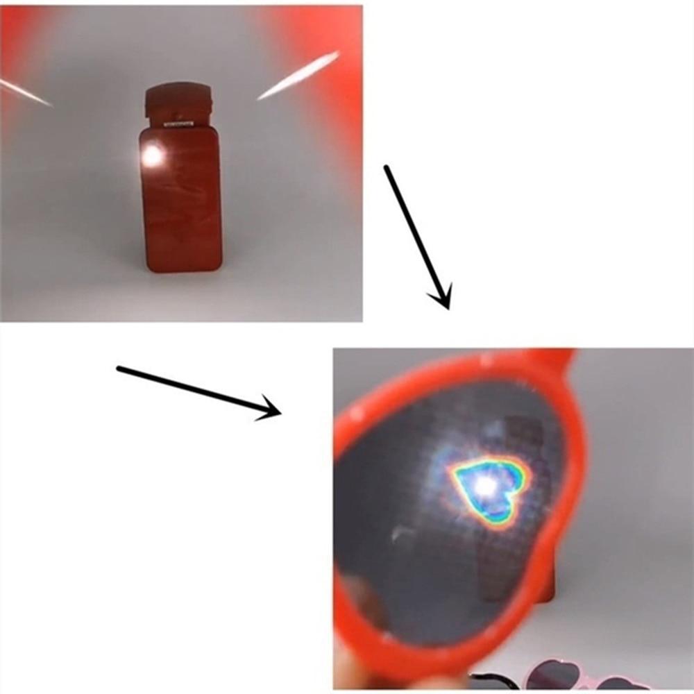 Heart Effect Diffraction Glasses That Turn Lights into Hearts Shaped Love Effects Glasses  Watch The Lights Change to Heart Shape At Night Diffraction Glasses For Unisex Sunglasses