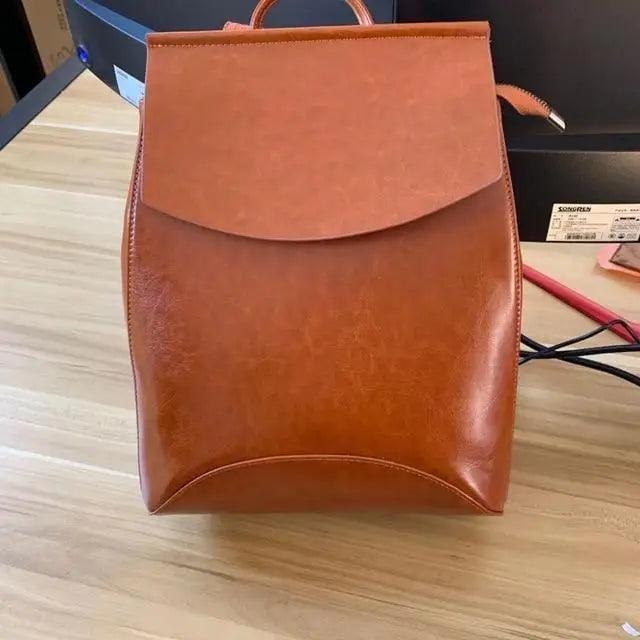 High Quality Leather Backpacks For Fashionable Women And Teenage Girls Large Capacity Shoulder Bagpack