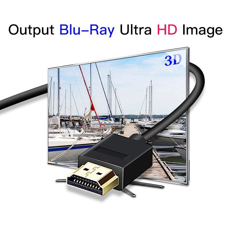 High Speed HDMI Cable 2.0 4K 1080P 3D Video Audio Cable Ultra High Speed Gold Plated Connectors HDMI 4K HD For TV Gaming Console