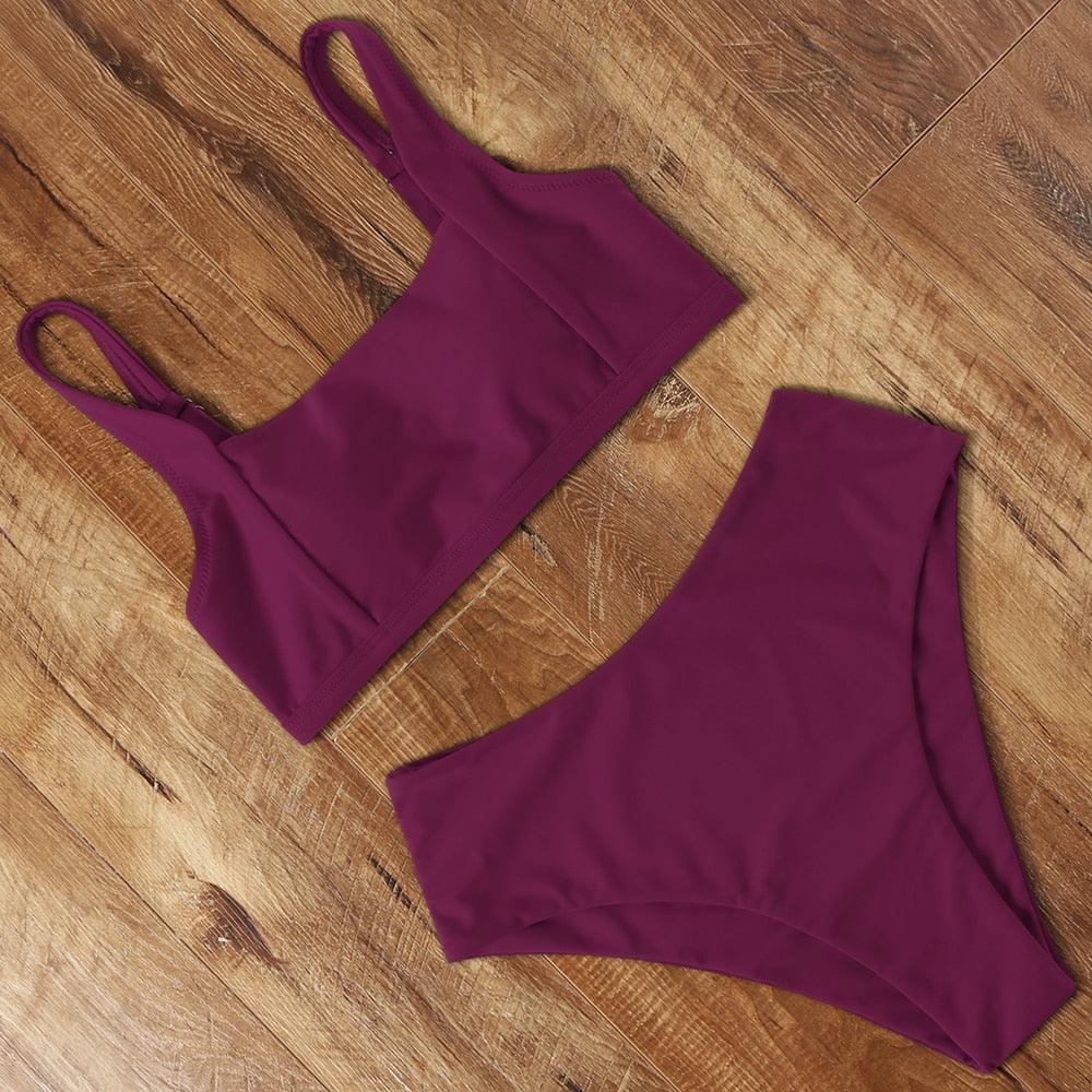 High Waist Bikini Push Up Swimsuit
