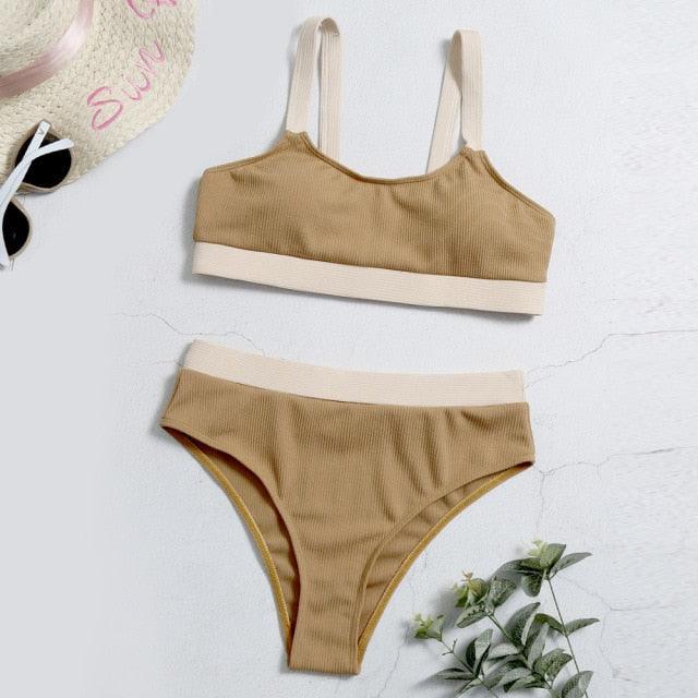 High Waist Bikini Push Up Swimsuit