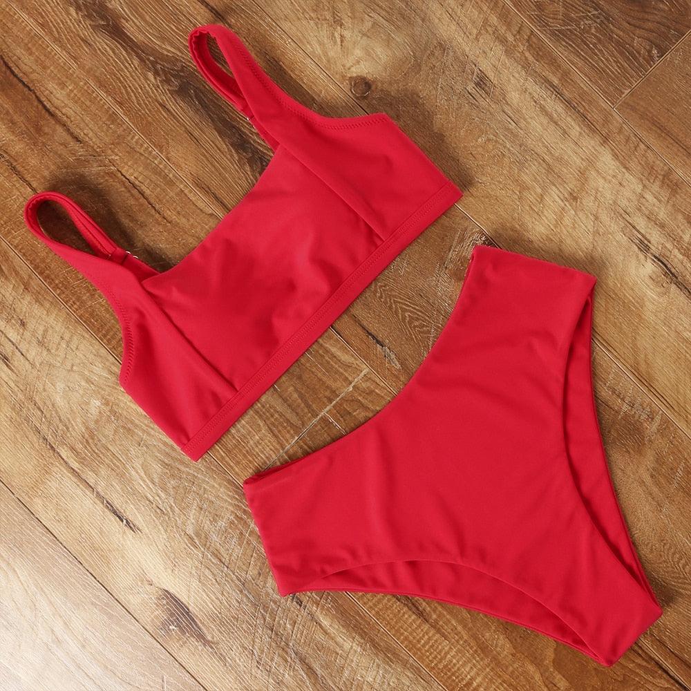 High Waist Bikini Push Up Swimsuit