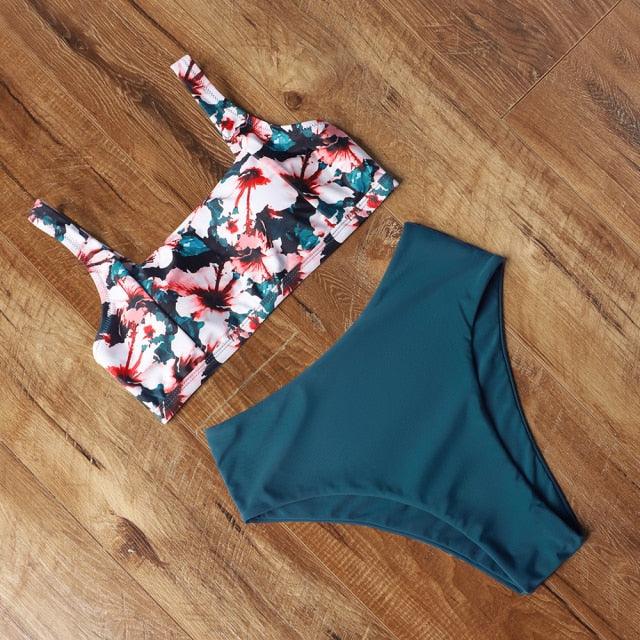 High Waist Bikini Push Up Swimsuit