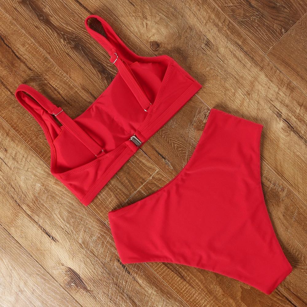 High Waist Bikini Push Up Swimsuit