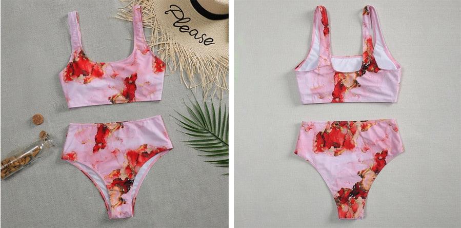High Waist Bikini Push Up Swimsuit
