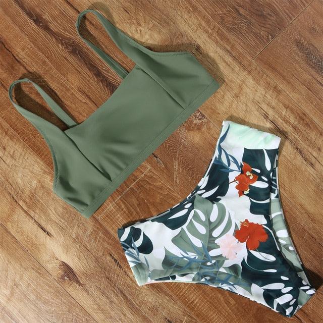 High Waist Bikini Push Up Swimsuit
