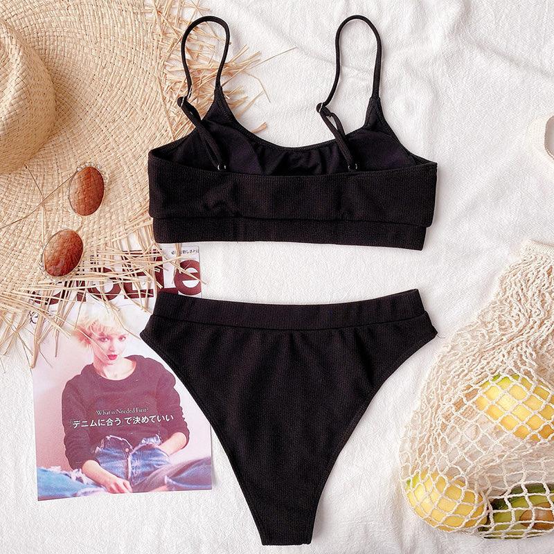 High Waist Bikini Swimsuits Women Push Up