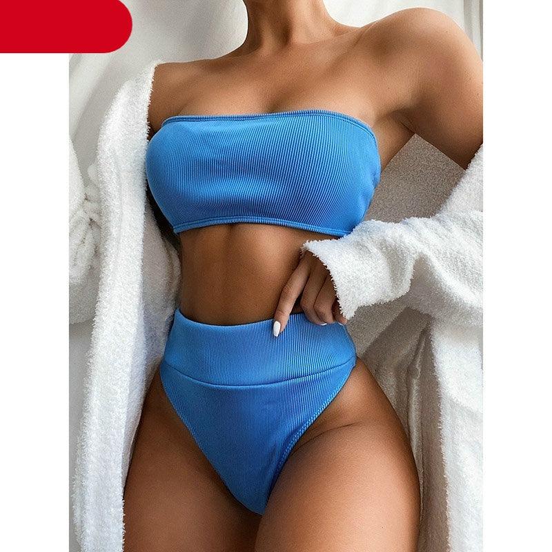 High Waist Bikinis Swimsuits Swimwear Women
