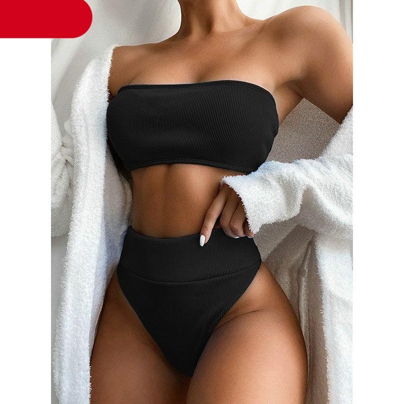 High Waist Bikinis Swimsuits Swimwear Women