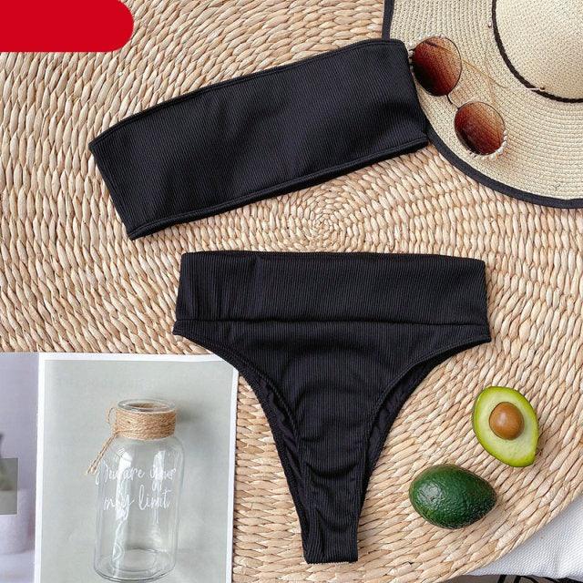 High Waist Bikinis Swimsuits Swimwear Women