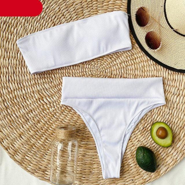 High Waist Bikinis Swimsuits Swimwear Women