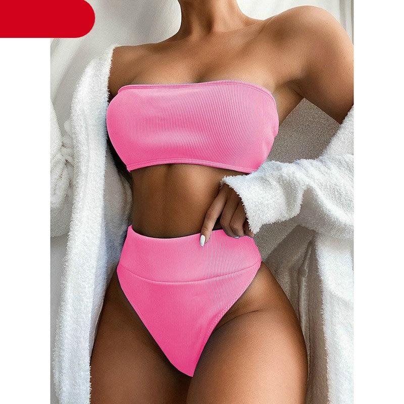 High Waist Bikinis Swimsuits Swimwear Women