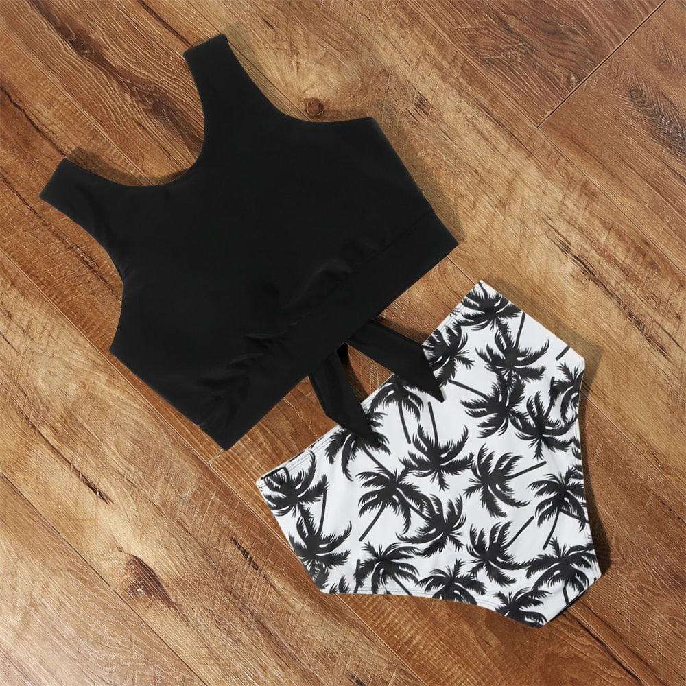 High Waist Swimsuit Bikini Push Up Swimwear